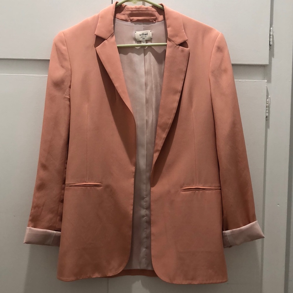 Aritzia Wilfred 100%silk Blazer